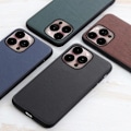 Miniatyrbilde 4 av 4: iPhone 14 Pro Max Deksel Ekte Lær Svart