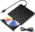 External USB 3.0 CD DVD Drive, External CD/DVD/RW/ROM Burner for Large System Transfer Windows 10/8/7/XP/Vista/Linux/Mac OS/PC