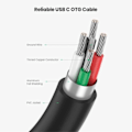 Miniatyrbillede 3 af 5: UGREEN USB-C Han - USB-A 3.0 Hun Adapter Sort