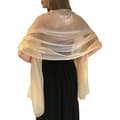 Elegant siden- och kashmir regnbågssjal för bröllop brud [CO]