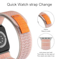 Miniatyrbild 5 av 5: Apple Watch 38/40/41 mm Armband Nylon Trail Loop Rosa