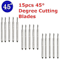 Miniatyrbilde 3 av 4: 15 stk 45 graders skjærende plotter wolfram kniver karbidverktøy for Roland Cutter