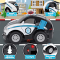 Pikkukuva 2 / 4: Kauko-ohjattavat autot lapsille 2-7 vuotta Mini RC poliisiauto 2,4 GHz sarjakuva leluautot