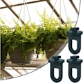 Miniatyrbild 4 av 5: 150 st Växthus Twist Clips Växthuskrokar Hängare Växthus Planteringsklämmor Krok Tillbehör för Aluminiumväxthus Värme
