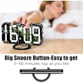 Miniatyrbild 4 av 5: Digital väckarklocka, stor LED-display, med USB-laddare, snoozefunktion
