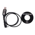 Vandtæt USB-programmeringskabel med driver-CD-firmware til BaoFeng UV5R/888s Walkie Talkie K-stikkabel[CO]