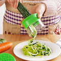 Miniatyrbilde 2 av 5: Håndholdt grønnsaksskjærer, Zucchini Spaghetti Maker Grønnsak Zoodle Maker Veggie Spiralizer Spiral Slicer