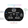 Miniatyrbillede 3 af 5: DJ Disco Scenelys til fester, lydaktiveret laserlys RGB Flash Strobe-projektor med fjernbetjening til jule- og halloweendekorationer