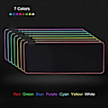 Miniatyrbild 5 av 5: RGB Gaming Mouse Pad 800×300×4mm Thick Extended Gaming Mouse and Keyboard Pad with Non-Slip Rubber Base and 7 Lighting Modes