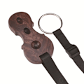Miniatyrbillede 2 af 4: Hårdttræ Cello Endpin Skridsikker Stop Holder Hvile Anker Beskytter Pad Cello Form Sort Valnød Farve