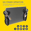 Pikkukuva 2 / 5: Pubg Six Finger Joystick Trigger Controller L1r1 Fire Aim Button Gamepad Joystick
