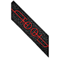 Miniatyrbillede 2 af 2: Tool Fear Inoculum Vævet Logo Strygemærke En Størrelse Sort/Rød Black/Red One Size