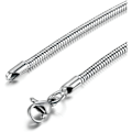 Miniatyrbillede 4 af 5: 3 mm rustfrit stål armbånd slangekæde til kvinder mænd armbånd til charms og perler