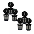 Miniatyrbild 4 av 4: 6-pack Återfyllningsbara Återanvändbara Kaffekapslar Återfyllningsbara Kaffefilter Kaffefilter Kaffepulver Filterkopp Kapsel Kaffemaskin Filter Rost...