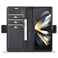 Miniatyrbild 2 av 5: LC.IMEEKE Galaxy Z Fold 6 Fodral Kolfibertextur Svart