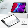Miniatyrbillede 2 af 5: iPad Pro 12.9 (2018/2020/2021) - Tri-Fold Læder Etui - Dont Touch Me Dont Touch Me