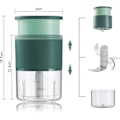 Miniatyrbilde 2 av 5: Multifunksjonell hvitløkspresse, 310 ml minikutter i rustfritt stål for løk, grønnsaker