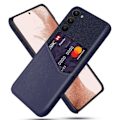 Pikkukuva 1 / 4: KSQ Samsung Galaxy S23 Plus Kuori Korttitaskulla Sininen