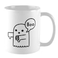Miniatyrbillede 1 af 3: Obinsun Ghost of Disapproval Krus 12cm x 10.5cm x 8.7cm Hvid/Sort White/Black 12cm x 10.5cm x 8.7cm
