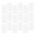 Miniatyrbillede 2 af 2: 120 sæt usynlige øreløftende øreflipstøttebånd støtteflapper til øreringe transparent farve 7x3 transparent farve 7x3,8 cm