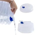 2-pack Vattenflaska, 5L Hopfällbar Vattenbehållare Överlevnad[CO]