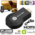 Miniatyrbilde 2 av 5: AnyCast M12 Plus WiFi-mottaker Airplay Display Miracast HDMI-TV Svart 1 stk