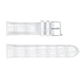 Pikkukuva 2 / 5: Aitoa nahkaa oleva rannekoru, krokotiilikuosi - Valkoinen (22mm)