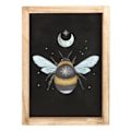 Miniatyrbillede 1 af 4: Something Different Bee Indrammet Kunsttryk En Størrelse Sort/Beige Black/Beige One Size