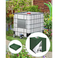 Pikkukuva 5 / 5: 1000L IBC-säiliön suojus, 420D vesisäiliön suojus, UV-suojattu säiliön suojus, IBC-säiliön suojus vetoketjulla, 120 x 100 x 116 cm (vihreä)