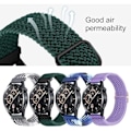 Pikkukuva 4 / 4: 0,78 tuuman punotut nyloniset joustavat rannekkeet Samsung Galaxy Watch 4/5/6/Active2 40 tuumaa, 44 tuumaa