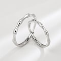 Miniatyrbilde 4 av 4: Bambuspar for par, S925 Sterling Silver Couple Niche, lett luksus Valentinsdag-gave til menn og kvinner