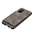 Pikkukuva 4 / 5: Samsung Galaxy A52 / A52s - Nahkakuori Korttitaskulla Ja Magneetilla - Harmaa Grey Harmaa