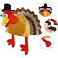 Miniatyrbild 2 av 5: Thanksgiving Party Hatt Julklänningstillbehör Thanksgiving-Snothuva Kalkonhatt