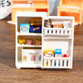 Miniatyrbild 1 av 5: 16 st/set 1:12 Dockskåp Frys Modell Vit Kylskåp Kök Vit One Size