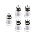 Miniatyrbillede 1 af 5: 5 stk. B22 til E27 lys fatning adapter forlænger, bajonet til skrue, adapterholder til pære