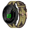 Nylonpunottu 20 mm kellon ranneke Garmin Forerunner 55 -kelloon Yellow