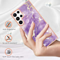 Pikkukuva 2 / 5: Samsung Galaxy S23 Ultra Kuori Marmori TPU Lila