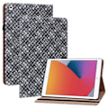 Miniatyrbillede 1 af 5: iPad 10.2 2019/2020/2021 Etui Vævet Tekstur Sort