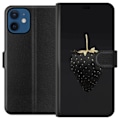 Miniatyrbillede 1 af 3: Apple iPhone 12 mini Pung Etui Luksuriøs Jordbær