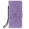 Miniatyrbillede 2 af 5: iPhone 13 - Trykt Mandala Læder Etui - Lilla