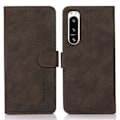 Miniatyrbillede 1 af 5: KHAZNEH Sony Xperia 5 IV Etui Retro Læder Brun