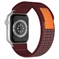 Pikkukuva 1 / 5: Apple Watch 42/44/45/49 mm ranneke Nylon Trail Loop Viininpunainen