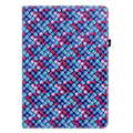 Miniatyrbillede 2 af 5: Samsung Galaxy Tab S7 Plus / Tab S8 Plus Etui Vævet Tekstur Blå/Pink