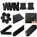 Miniatyrbillede 4 af 5: Waist Shaper i One Size Midjetræner 4m Sort sort black
