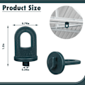 Miniatyrbild 2 av 5: 150 st Växthus Twist Clips Växthuskrokar Hängare Växthus Planteringsklämmor Krok Tillbehör för Aluminiumväxthus Värme