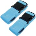 Kraftiga Resväskeband för Resväskor Packningsbälten Resetillbehör Justerbart Väskband 2-pack Blå[co]