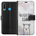 Pikkukuva 1 / 3: Huawei P30 lite Lompakkokotelo Llama Marble