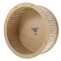 Pikkukuva 1 / 2: Möbelrullar Lemmikkieläinten Jäljet Hamsteri Kissa Hamsterinpyörä Hamsterin Harjoituslelu Puinen Juoksupyörä Sekalainen Väri 22X22X9cm