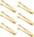 Godistänger, 6 st Istänger, Mini Rostfria Ståltänger, Istänger för Socker, för Mat som Isbitar, Socker, Citronskivor, Sallader - Guld