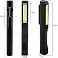 Miniatyrbillede 2 af 5: Genopladelig LED-arbejdslampe, 2 stk. 350 lumen COB mekaniker lommelygte ultra kraftig lommelygte inspektionslampe